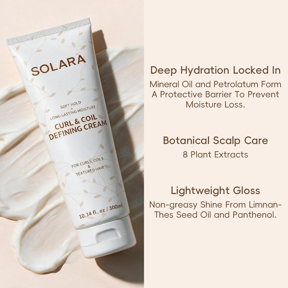 SOLARA Curl & Coil Defining Cream